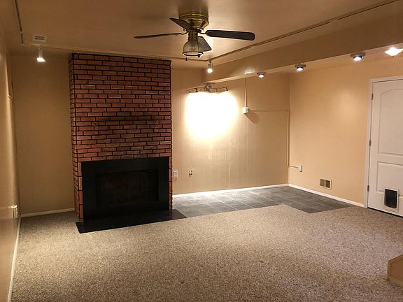 Fireplace in basement