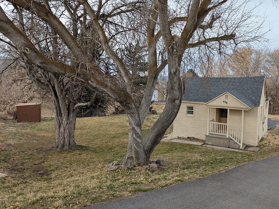 Home with storage shed