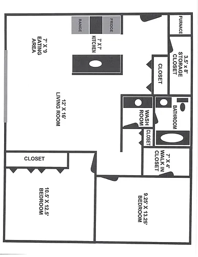 Floor plan 2 Bedroom