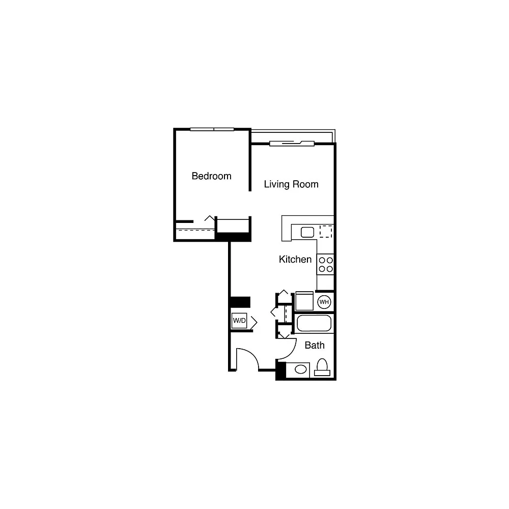 Floor plan Studio E