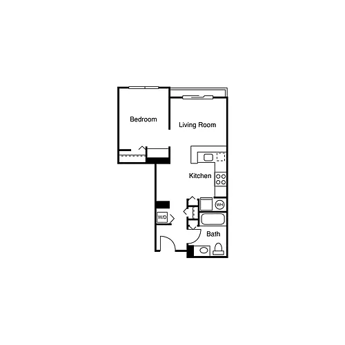 Floor plan Studio E