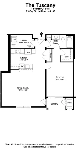 Floor plan Tuscany