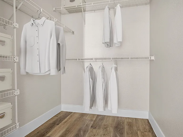 Closet in 1 Bedroom/1 Bath Floorplan