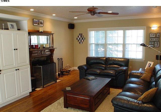 looking north from living room