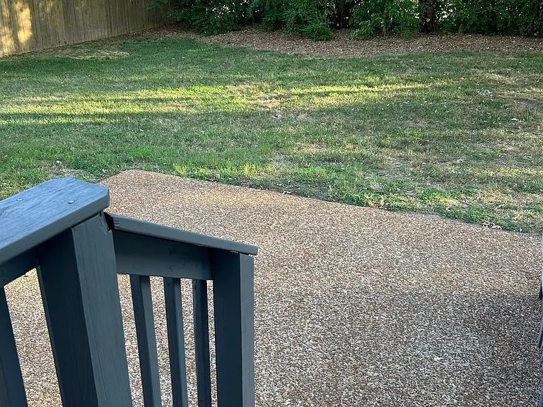 Back yard with patio for entertaining
