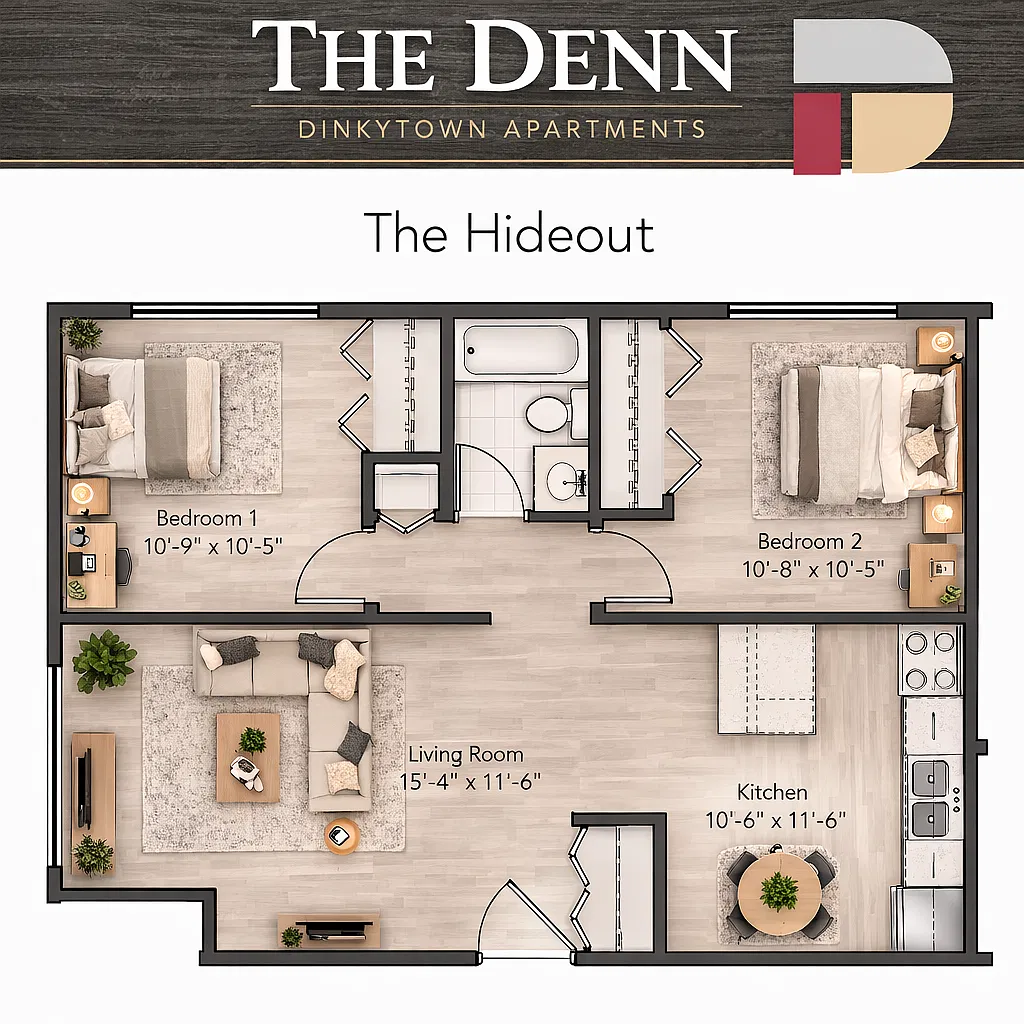 Floor plan The Hideout