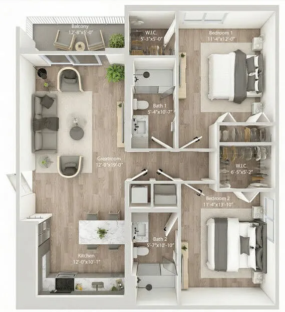 Floor plan B1