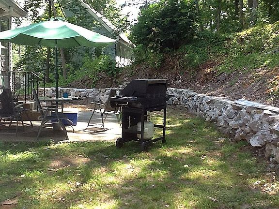Backyard before patio