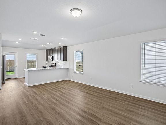 Kitchen, Living, and Dining Areas