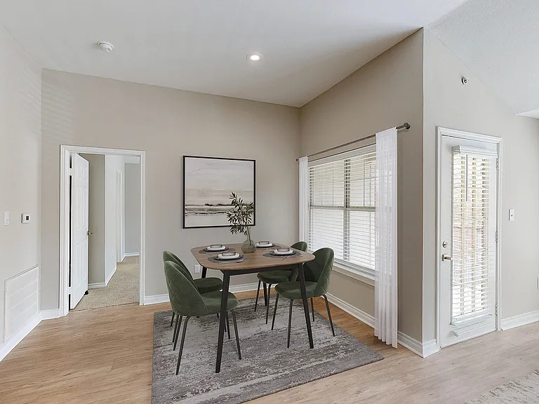 Newly Renovated Dining Area with Gorgeous Hardwood-Style Flooring