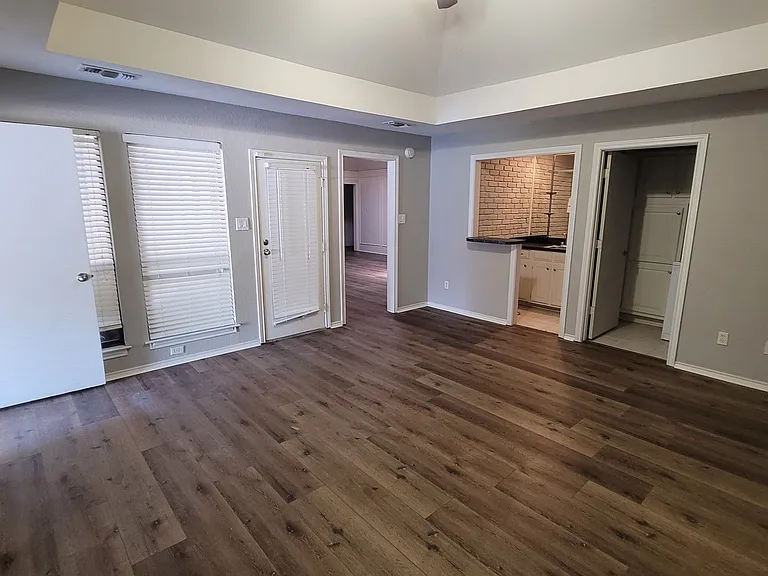 Secluded Den (off the garage) that has a separate bar area with sink.