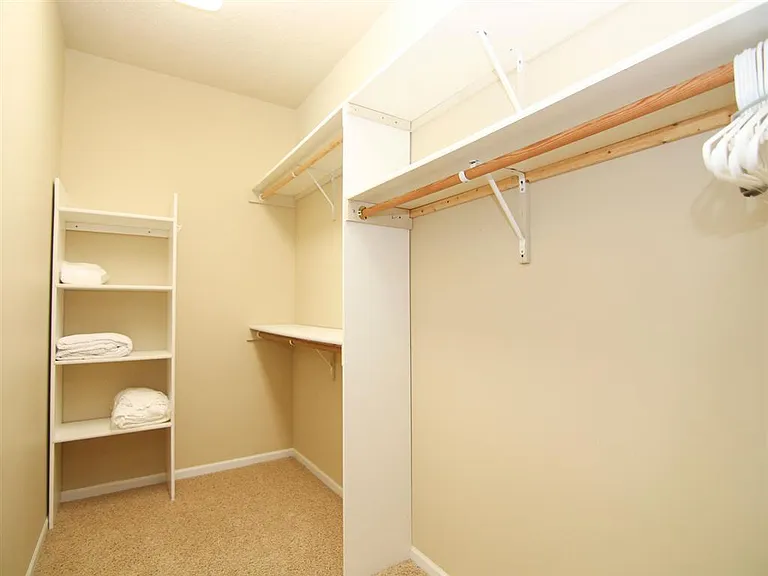 You'll love having all the extra storage space in your walk-in closet.