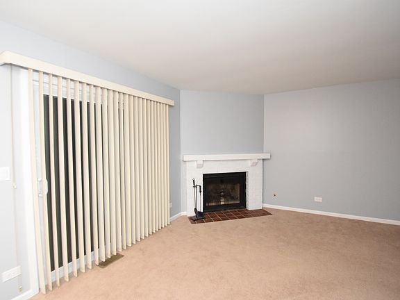 with fireplace with 2 sliding doors