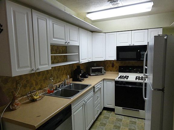 The kitchen is functional.