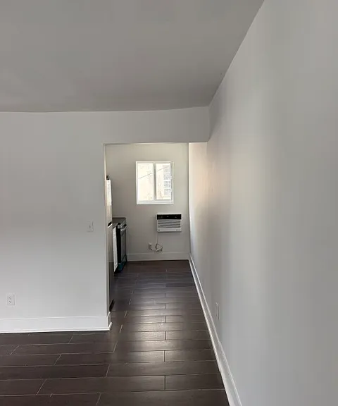 View from living room to kitchen