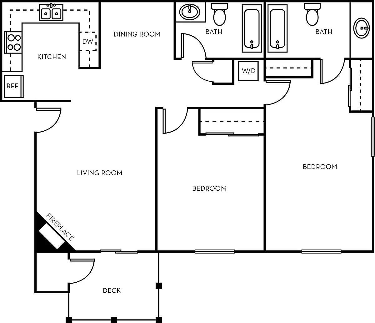 Floor plan 2x2C