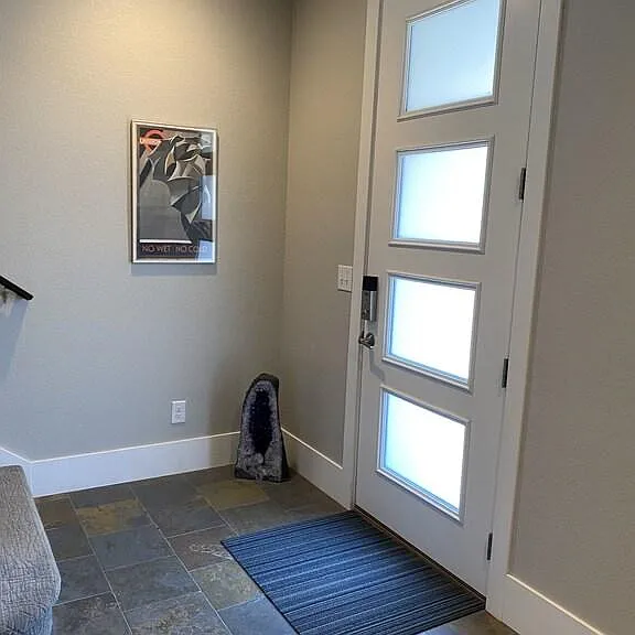 Front door and landing