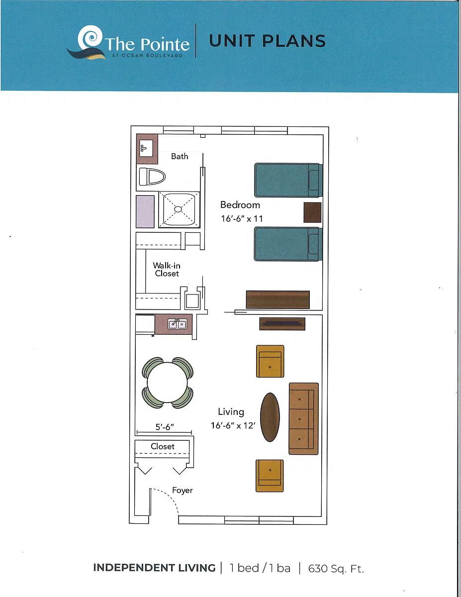 Floor plan One bedroom