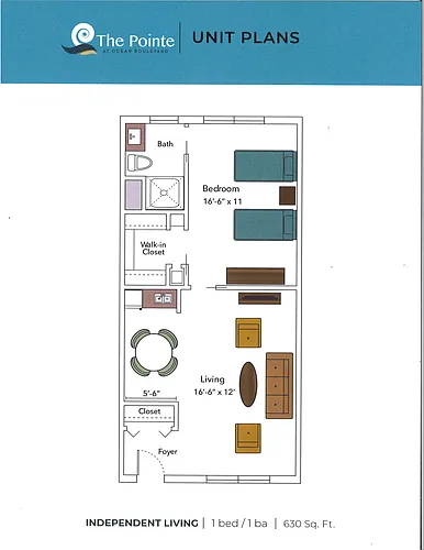 Floor plan One bedroom
