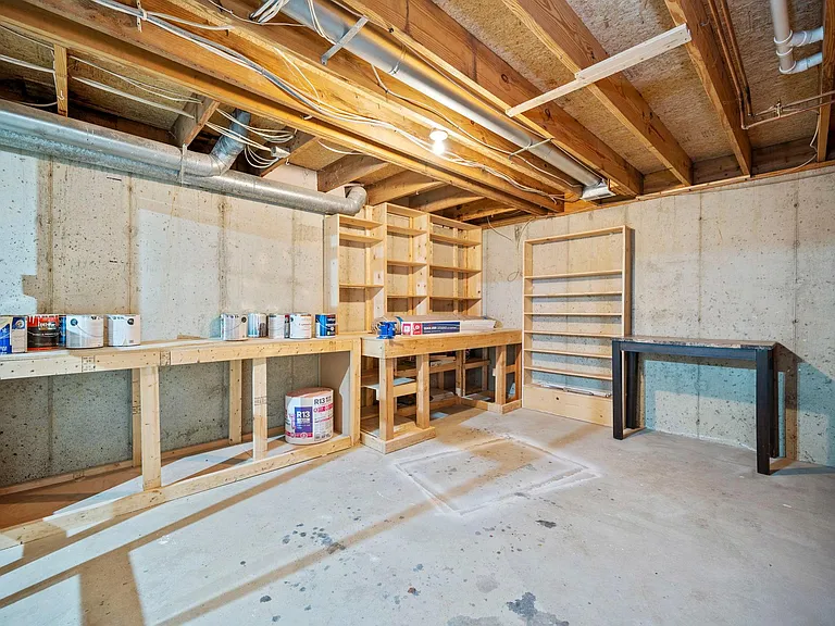 Unfinished/Storage in lower level