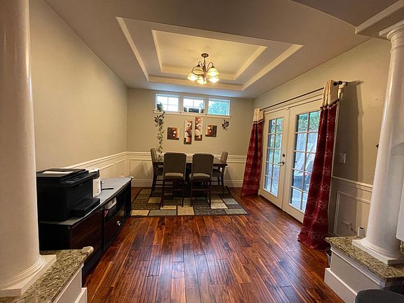 Dining room with access to backyard