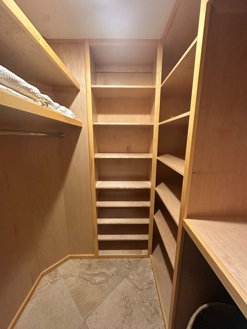  custom closets in 3 of the bedrooms including the primary