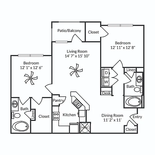 Floor plan B1Renovated