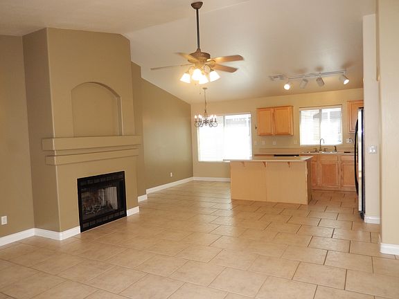 Great Room w/ Vaulted Ceiling - Opens to Kitchen