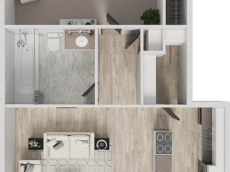 A2 | 1-Bedroom Floorplan A2 | 1-Bedroom Floorplan
