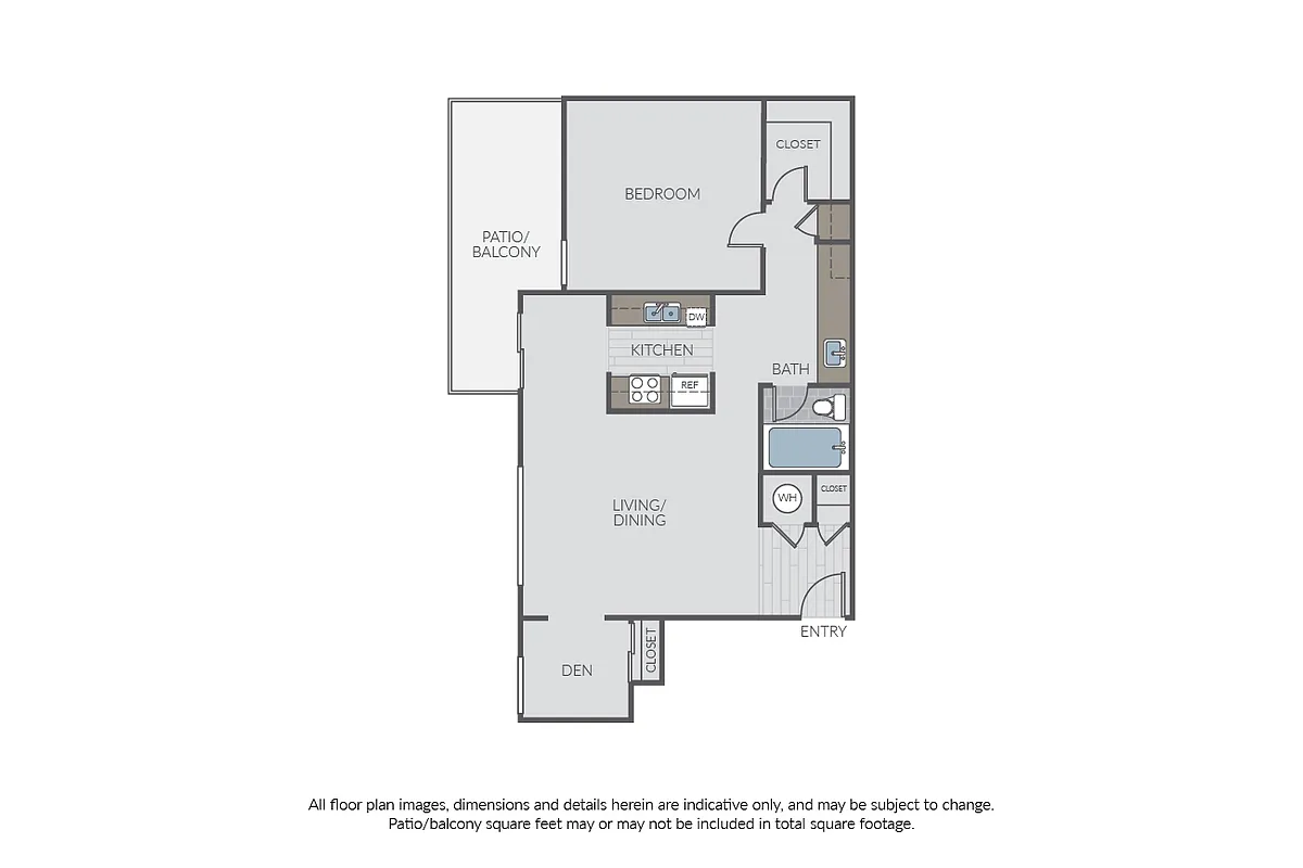 Floor plan The Miramar + Den