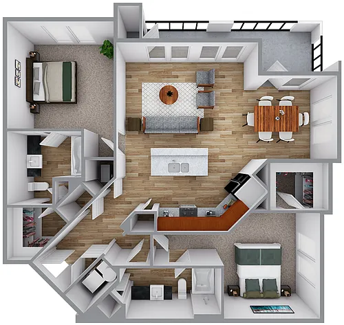 Floor plan B2-60%HTC