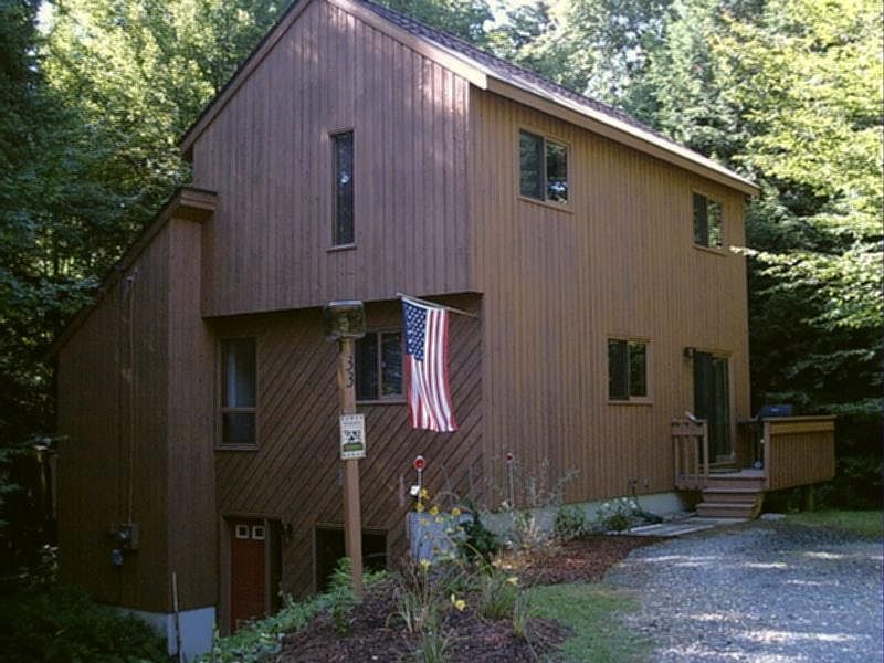 Front exterior in Summer
