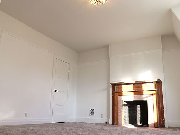 Fireplace and closet