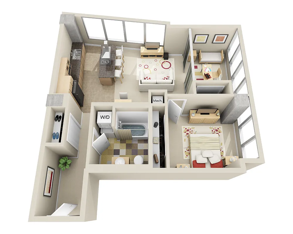 Floor plan Highrise A1RD