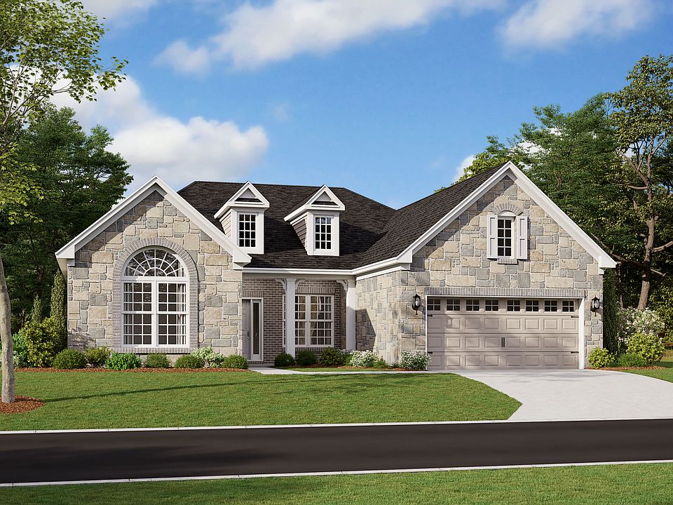 Cheswicke II Elevation E with Optional Stone and Brick