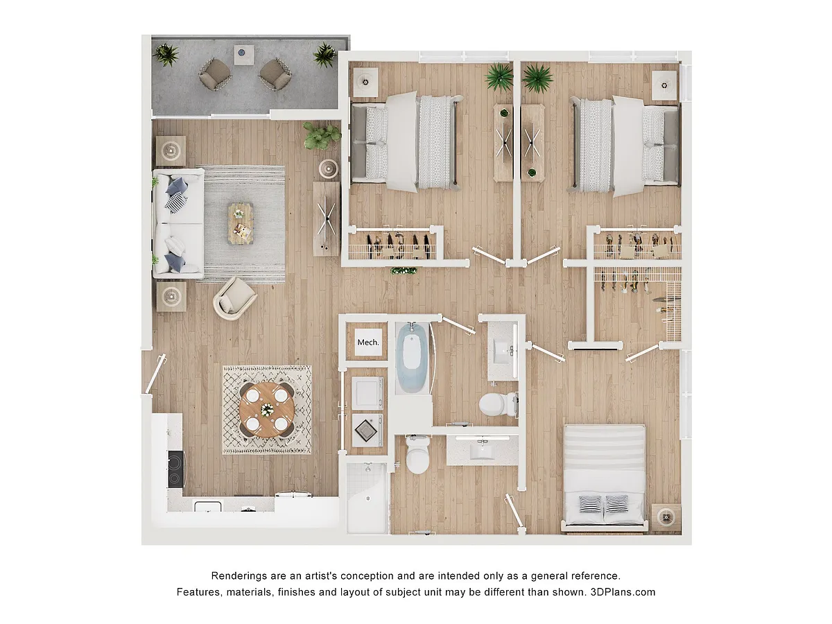 Floor plan 3 Bedroom