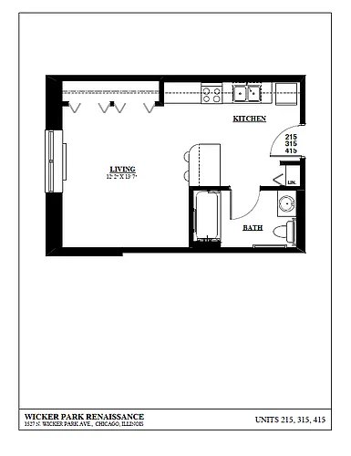 Floor plan Studio