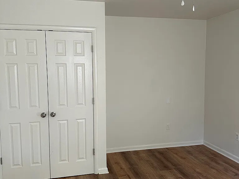 Master bedroom closet first closet.