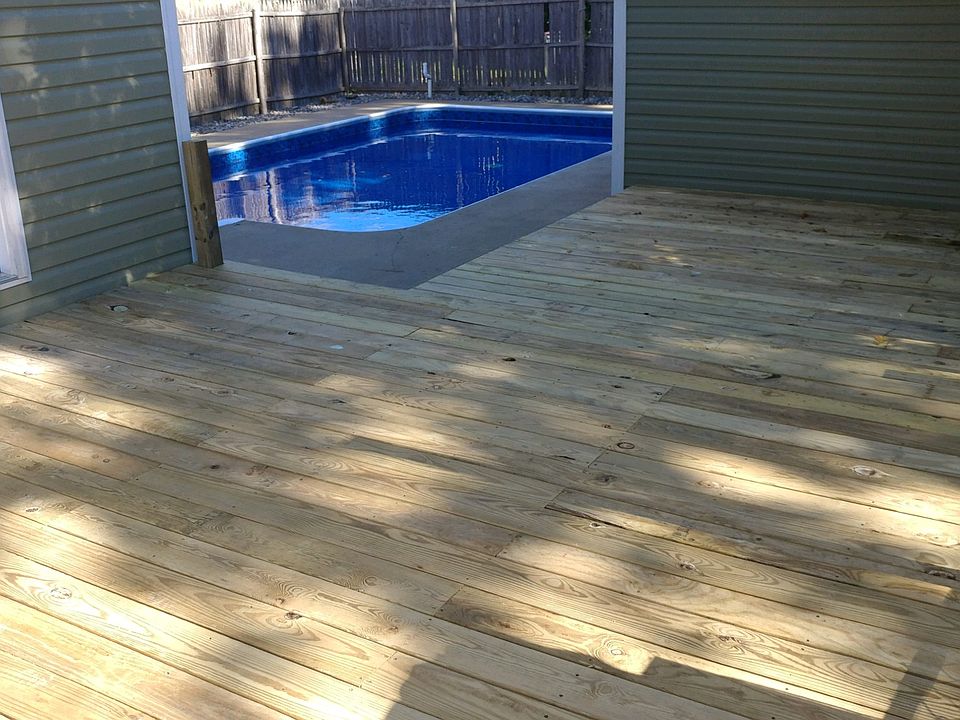 Brand new deck and pool