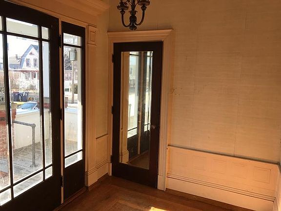 Front foyer- glass and mirrored doors