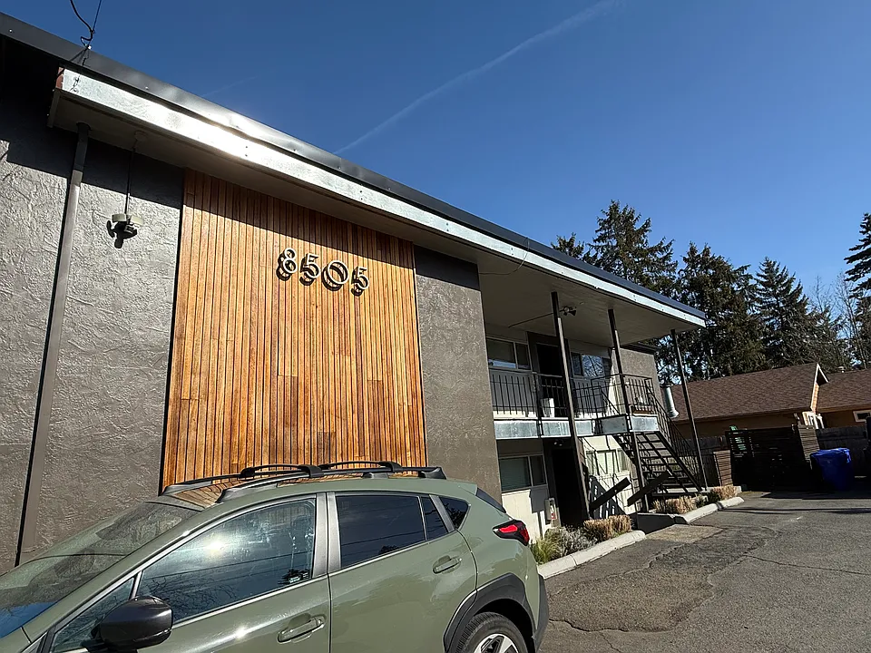Front of apartment. Only one parking space available