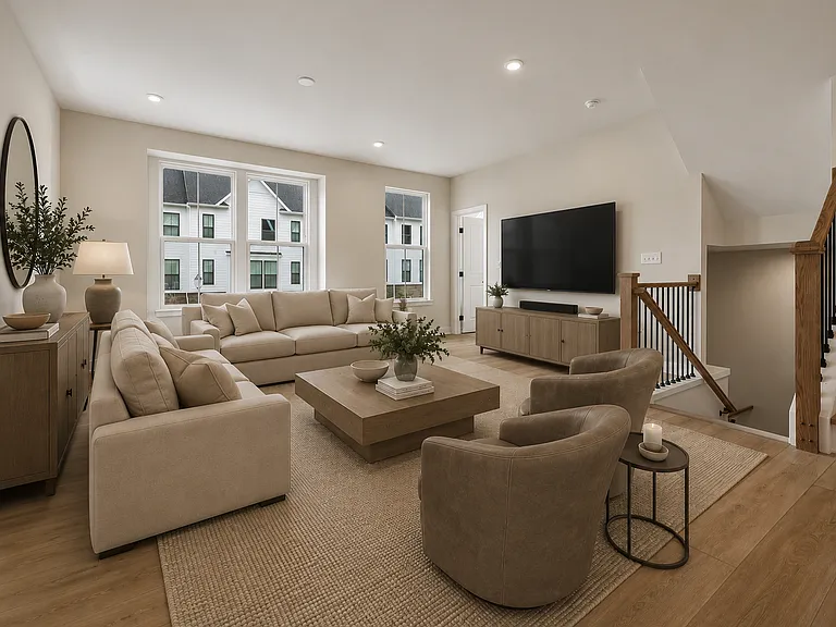 Living Room Virtually Staged