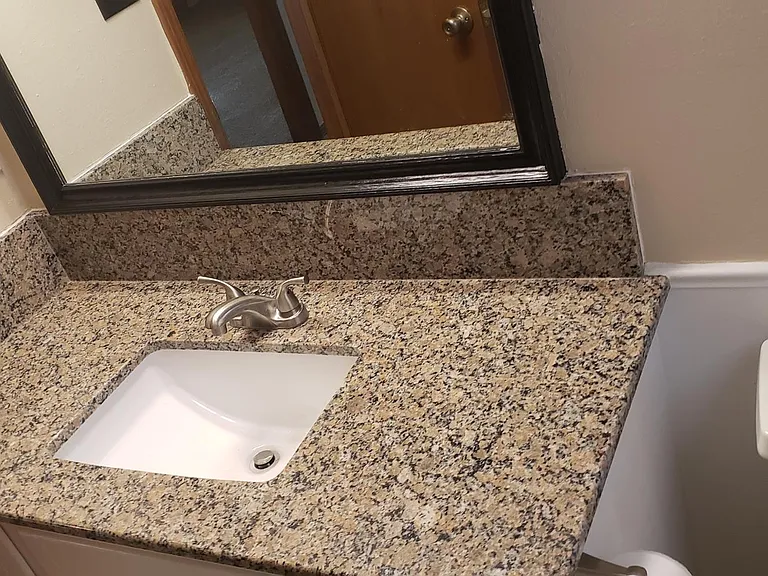 HALL BATH - NEW SINK, FAUCET AND GRANITE TOP