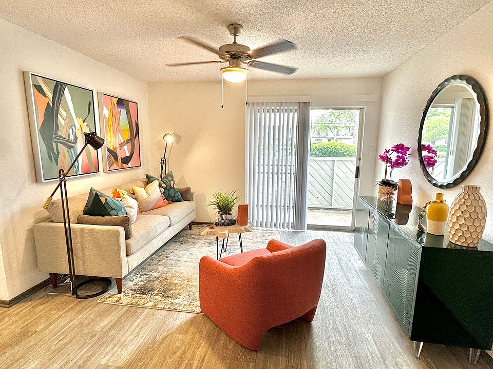 Vibrant Living Room at Sandstone Apartments