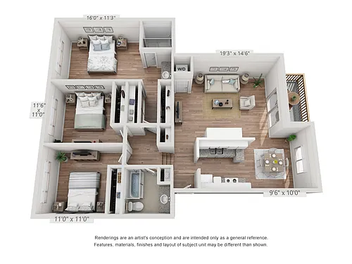 Floor plan 3X2 C