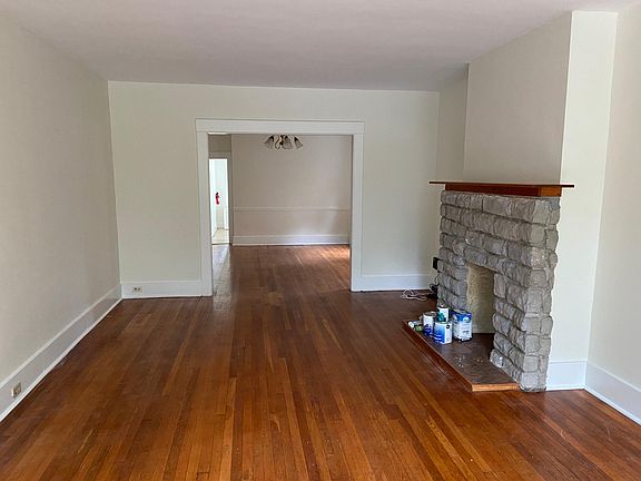 Living room into dining room