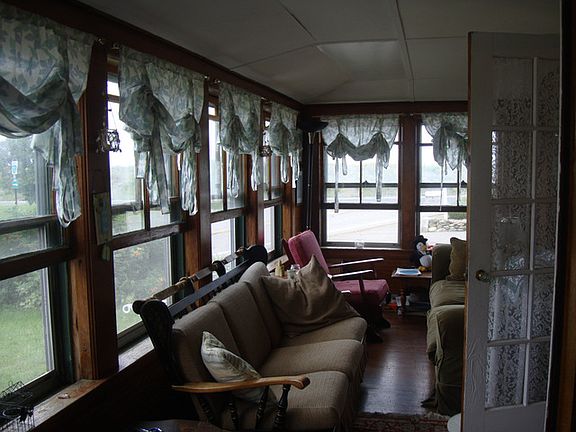 Front porch with windows