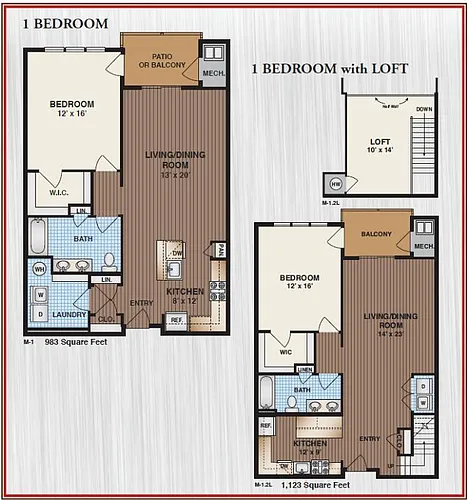 Floor plan 1 Bedroom