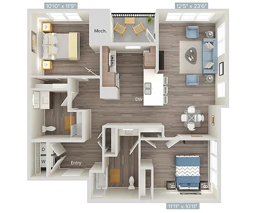 Floor plan B5-100