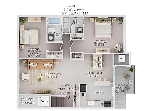 Floor plan Radnor II